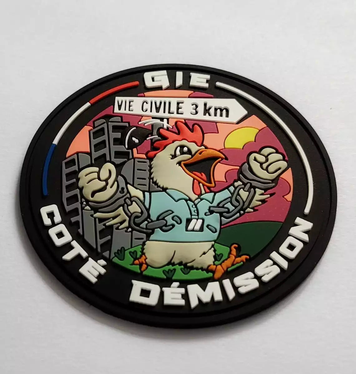 Rondache "GIE CÔTÉ DÉMISSION"